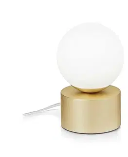 Lampy Ideal Lux Ideal Lux - LED Stolná lampa PERLAGE 1xG9/3W/230V zlatá/biela 