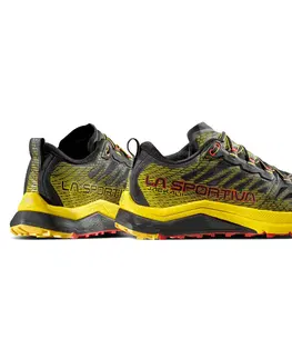 Pánske tenisky Pánske trailové topánky La Sportiva Jackal II Black / Yellow - 42