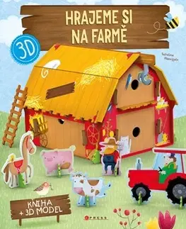 Nalepovačky, vystrihovačky, skladačky Hrajeme si na farmě - kniha + 3D model - Valentina Facci