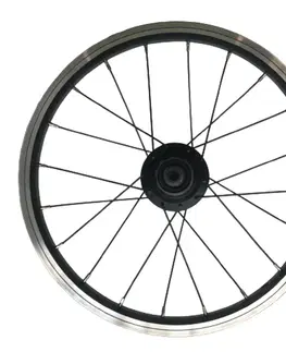 bicykle Zadné koleso 16" jednonohá vidlica kazeta V-Brake čierne