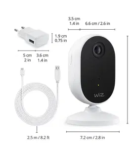 SmartHome Štartovací balíček WiZ WiZ Indoor Security kamera štartovacia sada 3x E27
