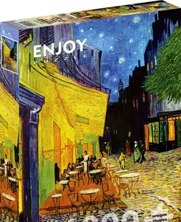 1000 dielikov Enjoy Puzzle Vincent Van Gogh: Cafe Terrace at Night 1000 Enjoy