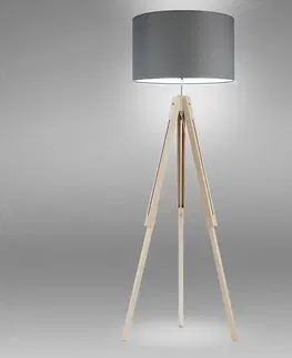 Moderné lampy do obývačky Luster Trewir Wood 5042 Grafit L
