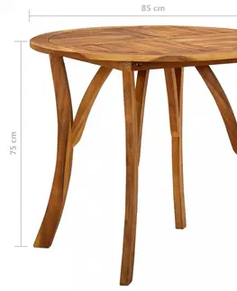 Záhradné stoly Záhradný stôl hnedá Dekorhome 120x120x75 cm