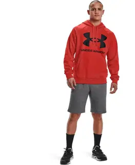 Pánske mikiny Pánska mikina Under Armour Rival Fleece Big Logo HD Graphite Blue - M