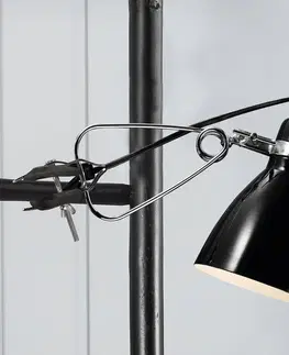 Stolové lampy s klipom Nordlux Pôsobivá upínacia lampa Clone, čierna