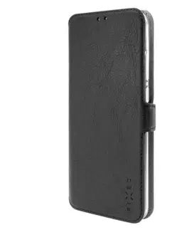 Puzdrá na mobilné telefóny FIXED Topic Knižkové púzdro pre Xiaomi Redmi A1A1SA1+A2A2+, čierne FIXTOP-1033-BK