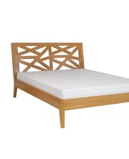 Manželské postele LUKY164 masívna posteľ 180 cm, buk