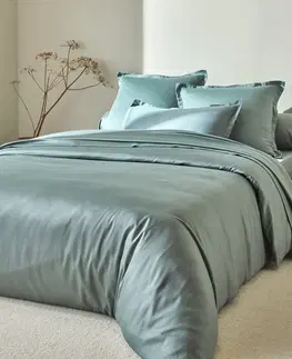 Bavlnené Jednofarebná saténová posteľná bielizeň