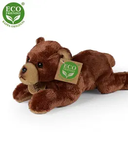Plyšové hračky RAPPA - Plyšový medveď ležiaci 18 cm ECO-FRIENDLY