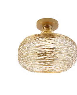 Stropne svietidla Dizajnové stropné svietidlo zlaté - Sarella