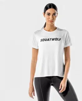 Tričká a tielka SQUATWOLF Dámske tričko Iconic White  XL