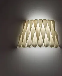Nástenné svietidlá LZF LamPS LZF Lola drevené nástenné svetlo, slonovinová