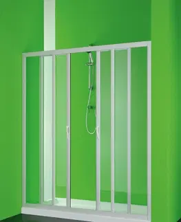 Sprchovacie kúty HOPA - Sprchové dvere MAESTRO CENTRALE - Farba rámu zásteny - Plast biely, Rozmer A - 120, Smer zatváranie - Univerzálny Ľavé / Pravé, Výplň - Polystyrol 2,2 mm (acrilico), Výška - 185 BSMAC12P