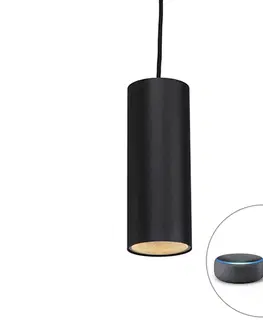 Zavesne lampy Inteligentné závesné svietidlo čierne vrátane WiFi GU10 - Tubo