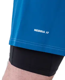 Pánske kraťasy a šortky Pánske šortky Nebbia 318 blue - M