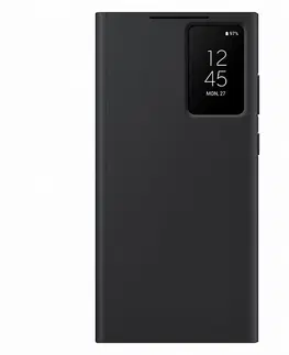 Puzdrá na mobilné telefóny Puzdro Smart View Wallet pre Samsung Galaxy S23 Ultra, black EF-ZS918CBEGWW