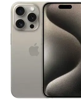 Mobilné telefóny Apple iPhone 15 Pro 512 GB Titánová prírodná MTV93SXA