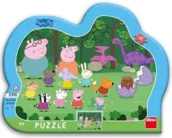 Do 49 dielikov Dino Toys Puzzle Peppa Pig 25 Dino
