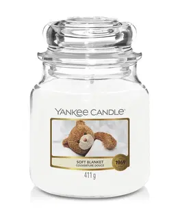 Vonné sviečky a svietniky Vonná sviečka Yankee Candle stredná Soft Blanket