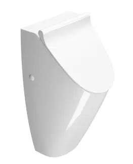 Kúpeľňa GSI - COMMUNITY urinál so zakrytým prívodom vody s otvormi pre veko, 31x65cm, biela ExtraGlaze 909811