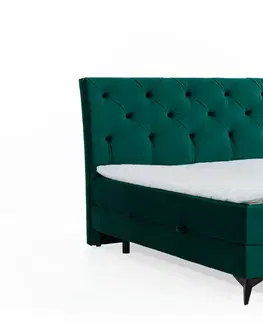 Postele NABBI Lazio 140 čalúnená manželská posteľ s úložným priestorom čierna (Soft 11)