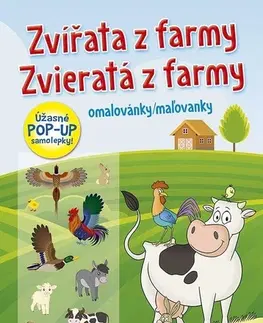 Nalepovačky, vystrihovačky, skladačky Omalovánky / Maľovanky: Zvířata z farmy / Zvieratá z farmy