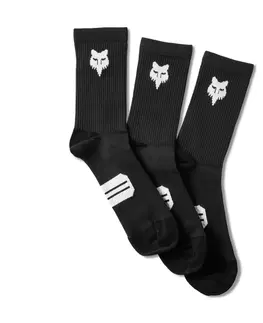 Pánske ponožky Cyklo ponožky FOX 6" Ranger Sock Prepack 3 páry Black - XS/S (36-41)