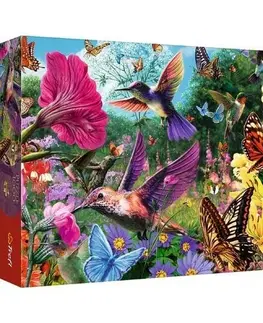 Puzzle Trefl Puzzle Premium Plus Čajový čas: Záhrada kolibríkov, 1000 dielikov