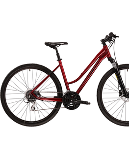 Bicykle Bicykel Kross Evado 4.0 28" - model 2023 rubínová/čierna - L (19")