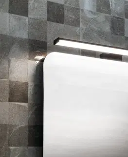 Kúpeľňa SAPHO - CHICAGO MAX LED svietidlo, 780x120x40, 15W, 230V, plast, čierna mat AU473