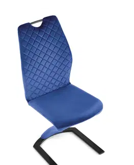 Jedálenské stoličky HALMAR K442 jedálenská stolička granátová / čierna