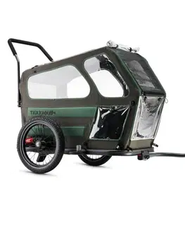Sedačky a vozíky Vozík pre psa TaXXi M tmavo šedá/tmavo zelená