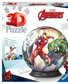 Hračky puzzle RAVENSBURGER - Puzzle-Ball Marvel: Avengers 72 dielikov