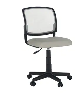 Kancelárske kreslá Otočná stolička, sivá/čierna, RAMIZA