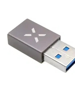 Dáta príslušenstvo FIXED Link Redukcia z hliníka USB-C na USB-A, sivá FIXA-CU-GR