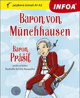 Zjednodušené čítanie Baron von Münchhausen - Zrcadlová četba A2-B1 - Raspe Erich Rudolph