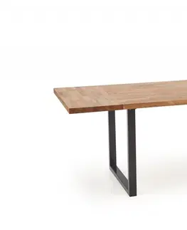 Jedálenské stoly Jedálenský stôl RADUS masívny dub Halmar 120x78 cm