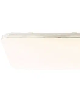 Stropné svietidlá Brilliant Stropné LED svietidlo Ariella biela/chróm 54x54 cm