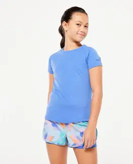 nohavice Dievčenské priedušné tričko S500 modré