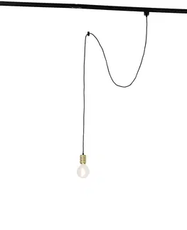 Kolajnicove svietidla Závesná lampa s koľajnicovým závesom zlatá - Cavalux