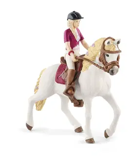 Hračky - figprky zvierat SCHLEICH - Blondína Sofia s pohyblivými kĺbmi na koni