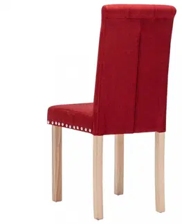 Jedálenské zostavy Jedálenská stolička 2 ks látka / drevo Dekorhome Sivohnedá taupe
