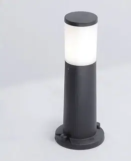 Vonkajšie stojanové svietidlá Fumagalli Soklové LED svetlo Amelia, CCT, čierna výška 40 cm