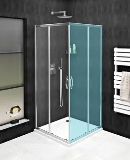 Sprchovacie kúty GELCO - SIGMA SIMPLY sprchové dvere posuvné pre rohový vstup 1000 mm, číre sklo GS2110