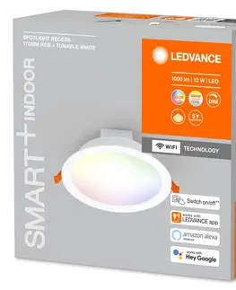 SmartHome zapustené svetla LEDVANCE SMART+ LEDVANCE SMART+ WiFi Spot LED vstavané bodové svietidlo, 110°