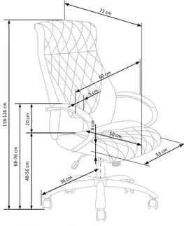 Kancelárske stoličky Kancelárske kreslo HILTON Halmar