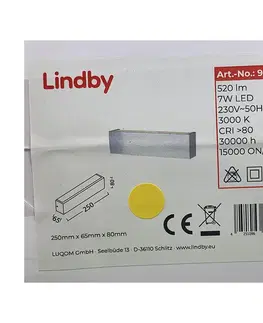 Svietidlá Lindby Lindby - LED Nástenné svietidlo RANIK LED/7W/230V 