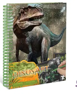 Kreatívne a výtvarné hračky NEBULOUS STARS - Dinosaury Vyškrabávací denníček