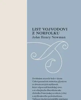 Kresťanstvo List vojvodovi z Norfolku - John Henry Newman